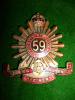 59th Hume Regiment Cap / Hat Badge  